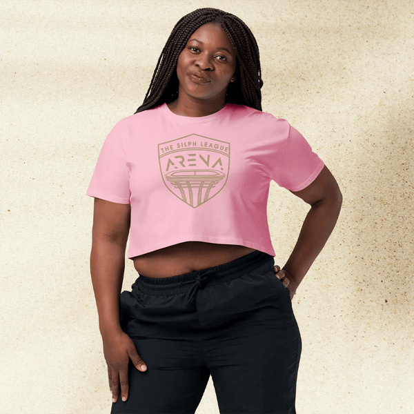 Pokemon The Silph League Arena Crop Top | Retro Pokemon Battle Graphic Y2K Anime Crop Tee - BestShirtz