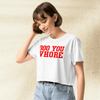 Mean Girls Boo You Whore Crop Top | Funny Quote Y2K Graphic Tee | 2000s Pop Culture Shirt for Women - BestShirtz