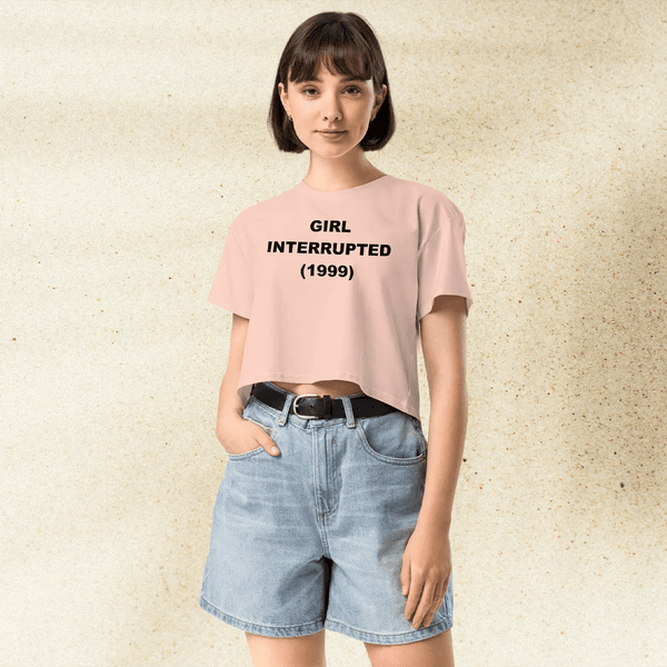 Girl Interrupted Crop Top | 1999 Movie Graphic Tee | Winona Ryder Angelina Jolie Aesthetic Shirt - BestShirtz