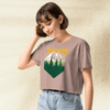 Twin Peaks Mountain Logo Crop Top | Retro 90s TV Series Shirt | David Lynch Aesthetic Graphic Tee - BestShirtz