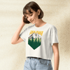 Twin Peaks Mountain Logo Crop Top | Retro 90s TV Series Shirt | David Lynch Aesthetic Graphic Tee - BestShirtz
