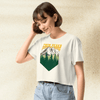Twin Peaks Mountain Logo Crop Top | Retro 90s TV Series Shirt | David Lynch Aesthetic Graphic Tee - BestShirtz