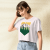 Twin Peaks Mountain Logo Crop Top | Retro 90s TV Series Shirt | David Lynch Aesthetic Graphic Tee - BestShirtz