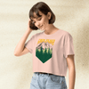 Twin Peaks Mountain Logo Crop Top | Retro 90s TV Series Shirt | David Lynch Aesthetic Graphic Tee - BestShirtz