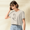 Twin Peaks Hand Meanwhile Crop Top | David Lynch Cult Classic Shirt | Surreal 90s TV Series Graphic Tee - BestShirtz