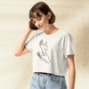 Twin Peaks Hand Meanwhile Crop Top | David Lynch Cult Classic Shirt | Surreal 90s TV Series Graphic Tee - BestShirtz