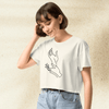 Twin Peaks Hand Meanwhile Crop Top | David Lynch Cult Classic Shirt | Surreal 90s TV Series Graphic Tee - BestShirtz