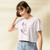 Twin Peaks Hand Meanwhile Crop Top | David Lynch Cult Classic Shirt | Surreal 90s TV Series Graphic Tee - BestShirtz