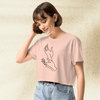 Twin Peaks Hand Meanwhile Crop Top | David Lynch Cult Classic Shirt | Surreal 90s TV Series Graphic Tee - BestShirtz