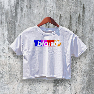 Frank Ocean Logo Crop Top Blond Crop Tee Frank Ocean Shirt R&B Streetwear