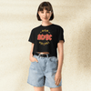 AC/DC High Voltage Crop Top | Vintage Rock Band Shirt | Classic 70s Tour Graphic Tee for Women