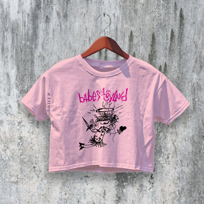 Babes in Toyland Crop Top Album Cover Crop Tee Grunge Band Shirt