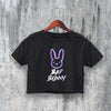 Bad Bunny Logo Crop Top Bunny Crop Tee Vintage Rapper Shirt Music Merch