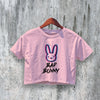 Bad Bunny Logo Crop Top Bunny Crop Tee Vintage Rapper Shirt Music Merch