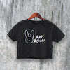 Bad Bunny Crop Top Bunny Logo Crop Tee Vintage Bad Bunny Shirt Music Merch