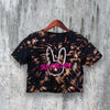 Bad Bunny Crop Top Vintage Latin Music Crop Tee Bunny Aesthetic Logo Shirt