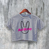 Bad Bunny Crop Top Vintage Latin Music Crop Tee Bunny Aesthetic Logo Shirt