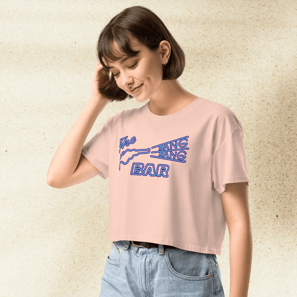 Twin Peaks The Bang Bang Bar Crop Top | Roadhouse Graphic Tee | Cult TV 90s Retro Shirt - BestShirtz