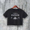 Logo Patron Tequila Crop Top Beer Logo Crop Tee Aesthetic Fan Shirt