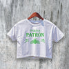 Logo Patron Tequila Crop Top Beer Logo Crop Tee Vintage Fan Shirt