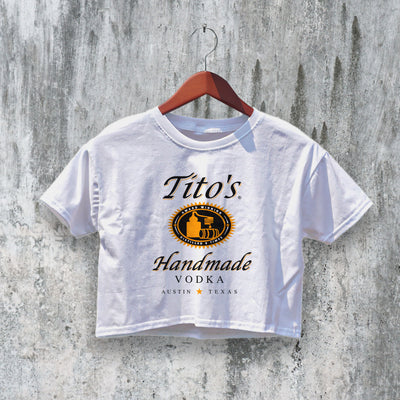 Tito's Vodka Crop Top Beer Crop Tee Tito’s Handmade Vodka Shirt