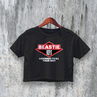 Beastie Boys Logo Crop Top Beastie Boys Tour Crop Tee 80s Rap Shirt