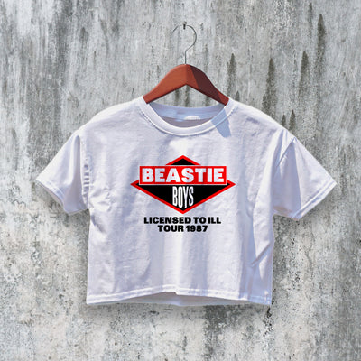 Beastie Boys Logo Crop Top Beastie Boys Tour Crop Tee 80s Rap Shirt