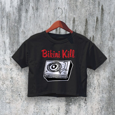 Bikini Kill Crop Top Riot Grrrl Crop Tee The Singles Shirt Punk Rock Feminist