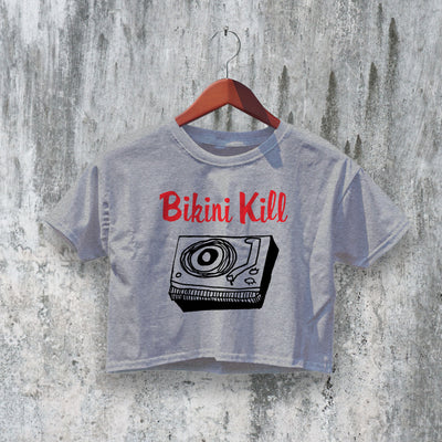 Bikini Kill Crop Top Riot Grrrl Crop Tee The Singles Shirt Punk Rock Feminist