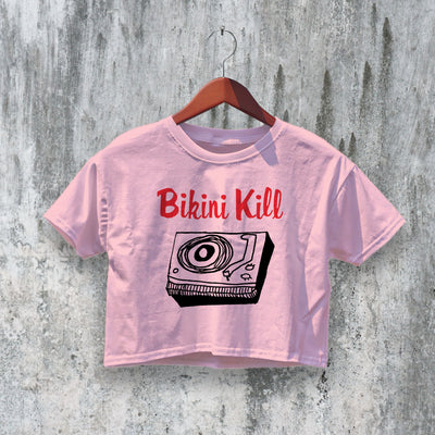 Bikini Kill Crop Top Riot Grrrl Crop Tee The Singles Shirt Punk Rock Feminist