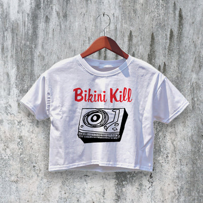 Bikini Kill Crop Top Riot Grrrl Crop Tee The Singles Shirt Punk Rock Feminist