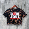 Vintage Bon Jovi Crop Top Rock Crop Tee Have A Nice Day Shirt Concert Merch