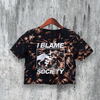 Blame Society Crop Top Movie (Copy) - bestshirtz