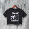 Blame Society Crop Top Movie (Copy) - bestshirtz