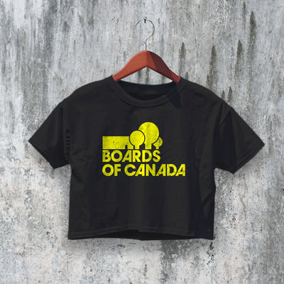 Boards of Canada Logo Crop Top Electronic Band Crop Tee Boards of Canada Shirt - bestshirtz
