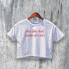 Charli XCX Crop Top They Don't Build Statues Crop Tee Pop Baby Tee