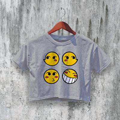 Cowboy Bebop Crop Top Anime Emoticon Crop Tee Space Cowboy Shirt - bestshirtz