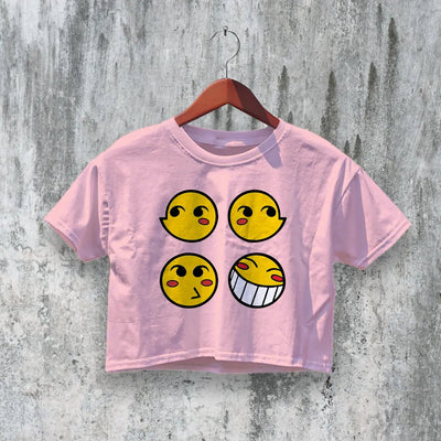 Cowboy Bebop Crop Top Anime Emoticon Crop Tee Space Cowboy Shirt - bestshirtz