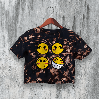Cowboy Bebop Crop Top Anime Emoticon Crop Tee Space Cowboy Shirt - bestshirtz