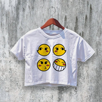 Cowboy Bebop Crop Top Anime Emoticon Crop Tee Space Cowboy Shirt - bestshirtz