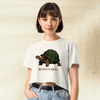 Dark Souls Behold Dog Crop Top | Meme Gamer Girl Graphic Y2K Aesthetic Crop Tee