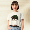 Dark Souls Behold Dog Crop Top | Meme Gamer Girl Graphic Y2K Aesthetic Crop Tee