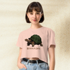 Dark Souls Behold Dog Crop Top | Meme Gamer Girl Graphic Y2K Aesthetic Crop Tee
