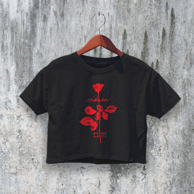 Depeche Mode Crop Top Violator Crop Tee DM Album Cover Shirt Pop Merch