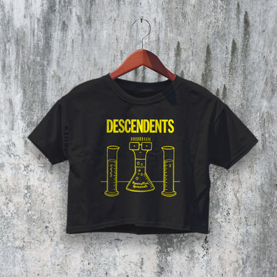 Descendents Crop Top Hypercaffium Spazzinate Crop Tee Punk Band Shirt - bestshirtz#