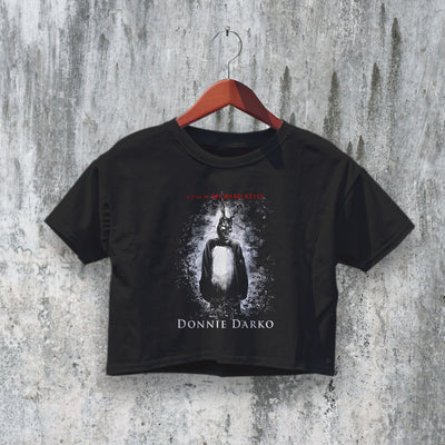 Donnie Darko Crop Top Frank the Bunny Crop Tee 90s Cult Movie Shirt - bestshirtz