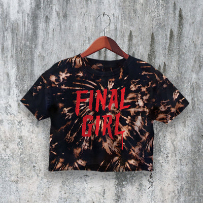 Final Girl Crop Top Fan Horror Movie Crop Tee Vintage Aesthetic Shirt