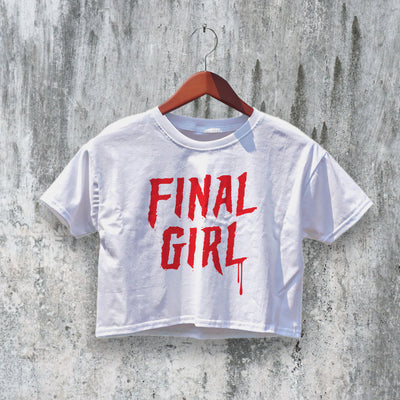 Final Girl Crop Top Fan Horror Movie Crop Tee Vintage Aesthetic Shirt