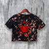 Fiona Apple Crop Top Apple Logo Crop Tee Trendy Music Shirt Retro Stylish