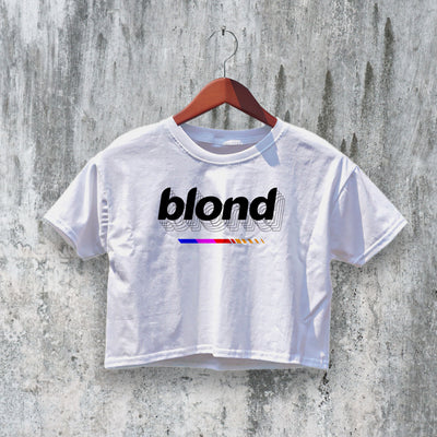 Frank Ocean Crop Top Blond Crop Tee R&B Shirt Psychedelic Music Streetwear